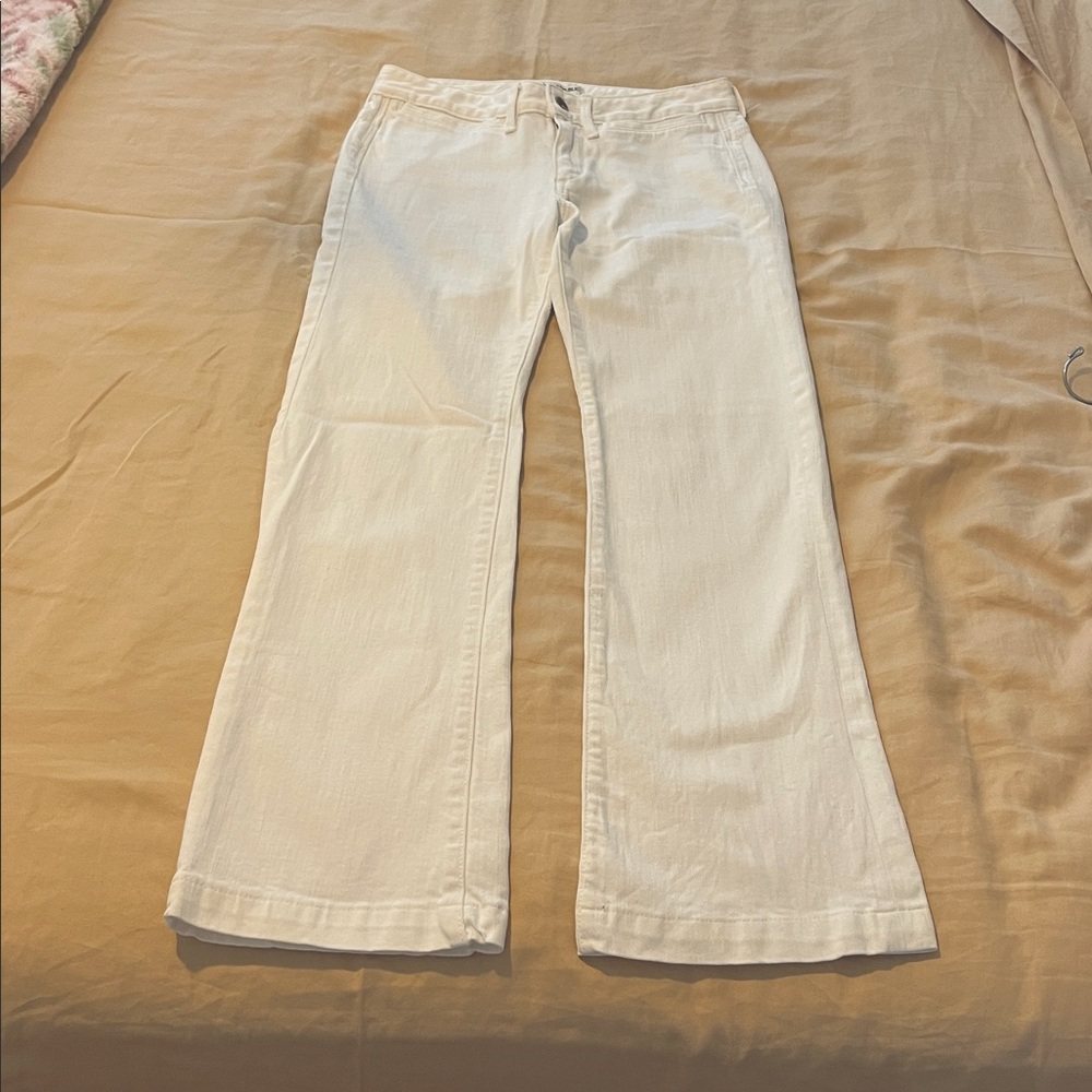Banana Republic Women's White WideLeg Jeans